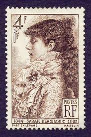 Sarah Bernhardt postzegel